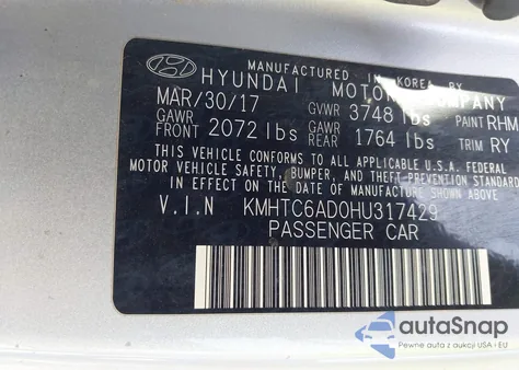 2017 Hyundai Veloster Value Edition from USA, damaged, VIN KMHTC6AD0HU317429